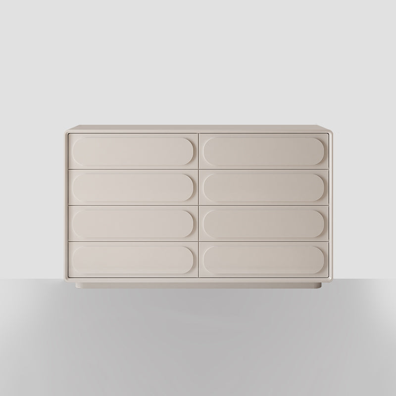 Modernism Horizontal Double Dresser Wood Storage Lingerie Chest for Room