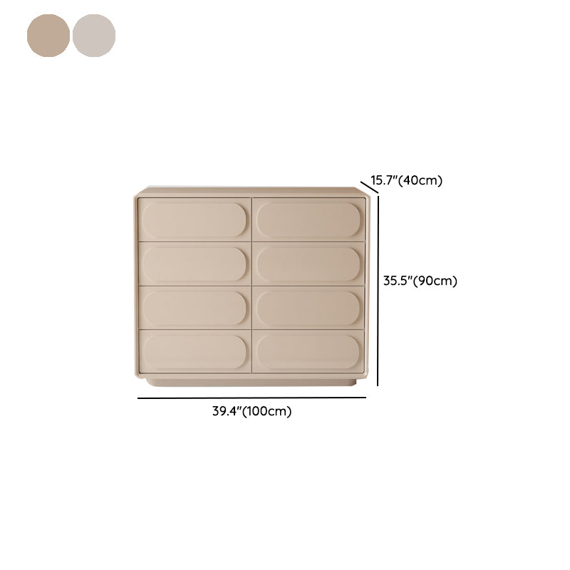 Modernism Horizontal Double Dresser Wood Storage Lingerie Chest for Room