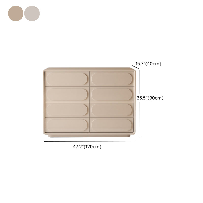 Modernism Horizontal Double Dresser Wood Storage Lingerie Chest for Room