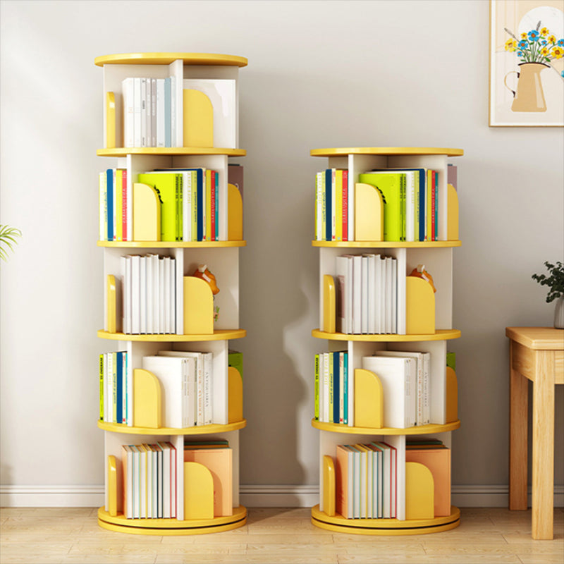 Engineered Wood Closed Back Bookcase Scandinavian Standard Bookshelf