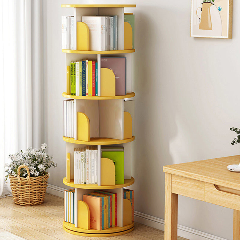 Engineered Wood Closed Back Bookcase Scandinavian Standard Bookshelf