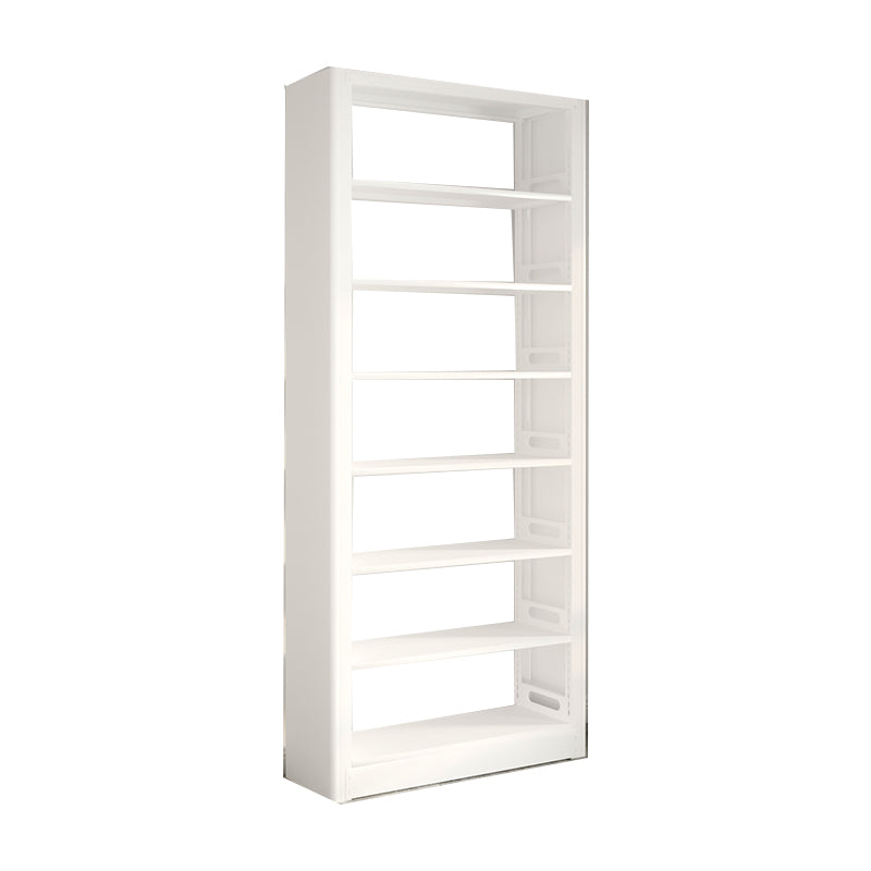 Modern Open Back Bookshelf Vertical Metal Bookcase with Shelves