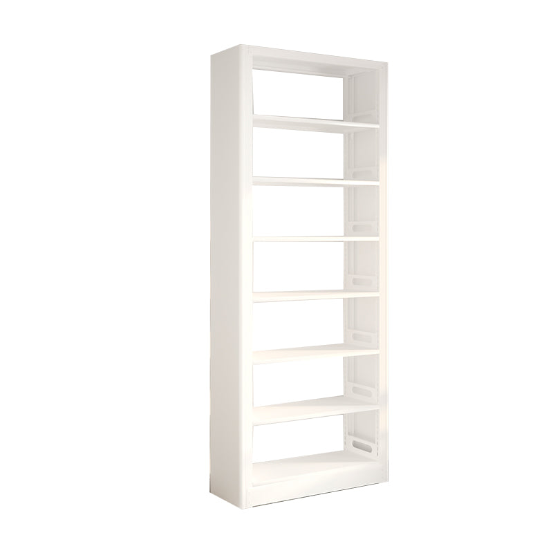 Modern Open Back Bookshelf Vertical Metal Bookcase with Shelves