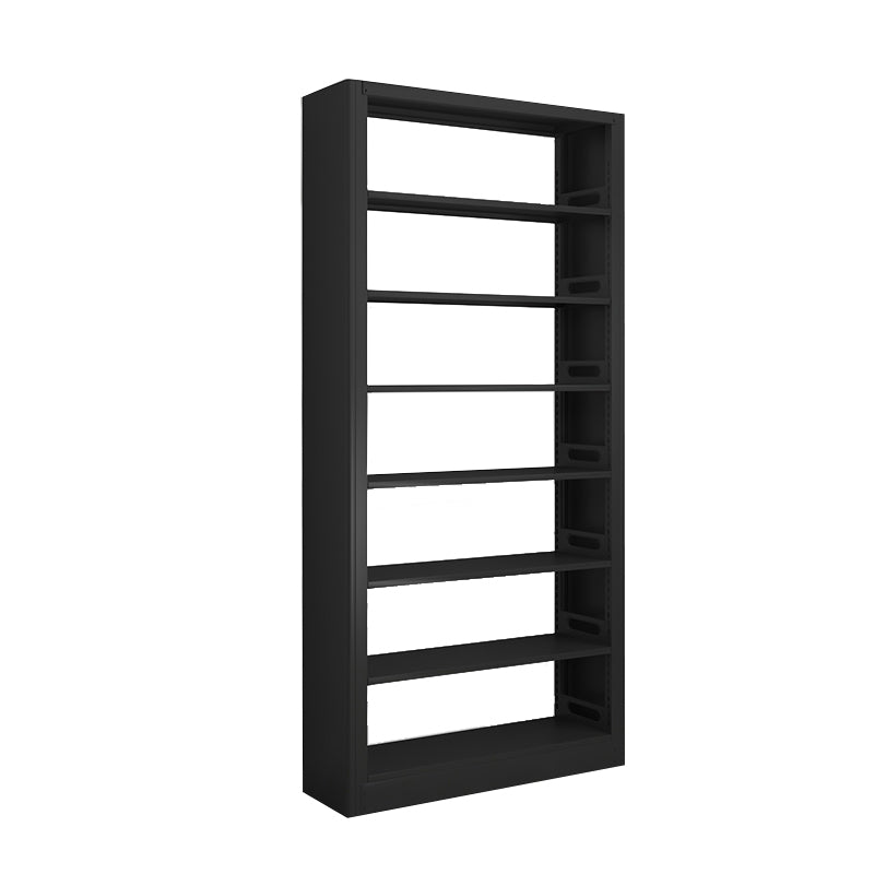 Modern Open Back Bookshelf Vertical Metal Bookcase with Shelves