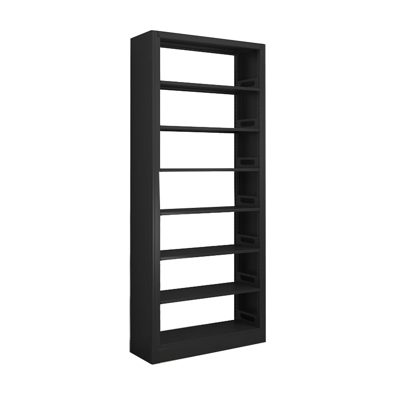 Modern Open Back Bookshelf Vertical Metal Bookcase with Shelves