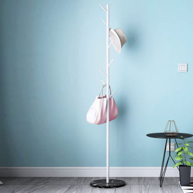 Free Standing Hall Tree Glam Style Metal Hall Tree with Coat Hook