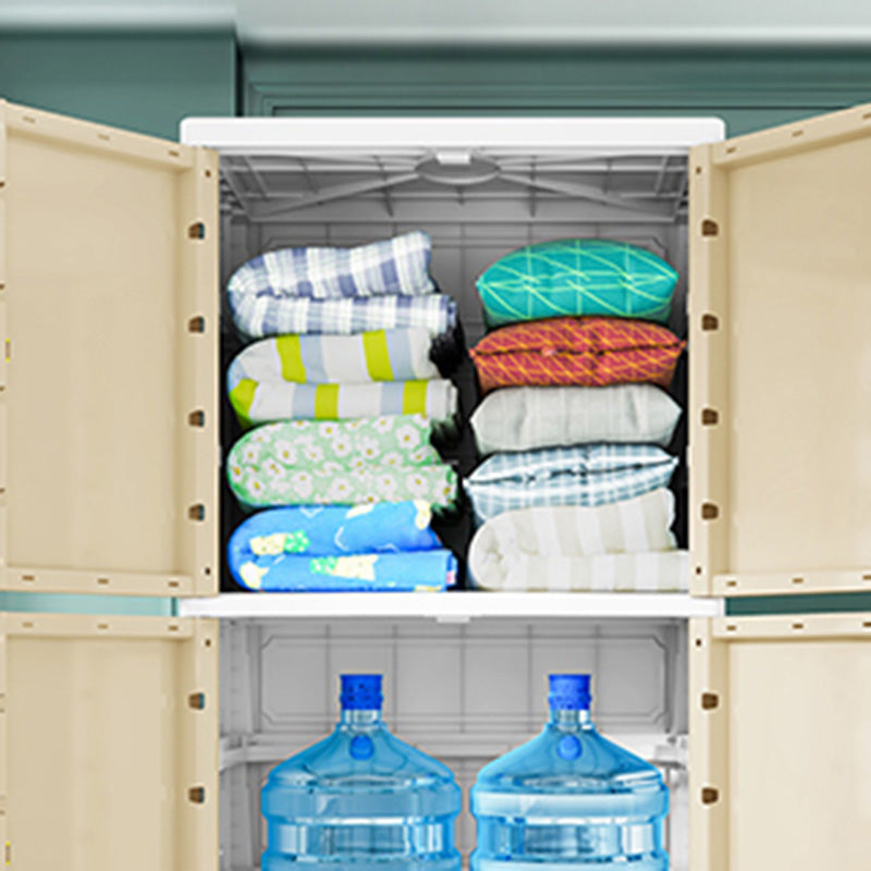 Plastic Wardrobe Teen Style Simple Rectangular Bedroom Wardrobe Closet