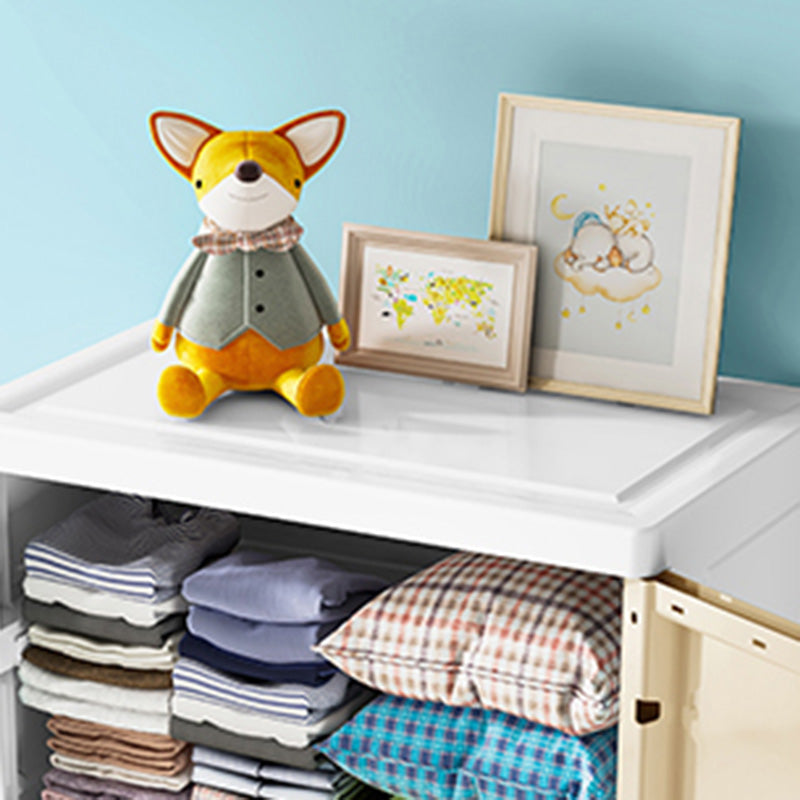 Plastic Wardrobe Teen Style Simple Rectangular Bedroom Wardrobe Closet