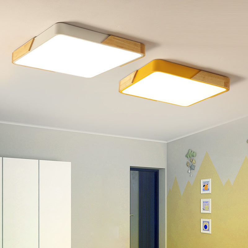 1 Light Geometric Flush Mount Contemporary Metal Ceiling Light Fixture