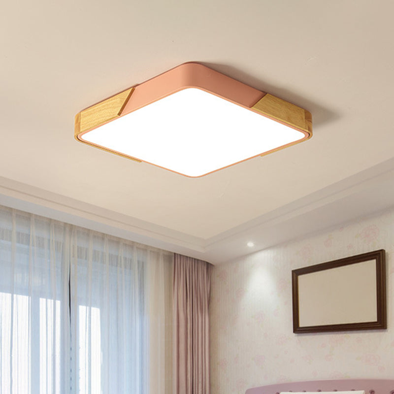 1 Light Geometric Flush Mount Contemporary Metal Ceiling Light Fixture