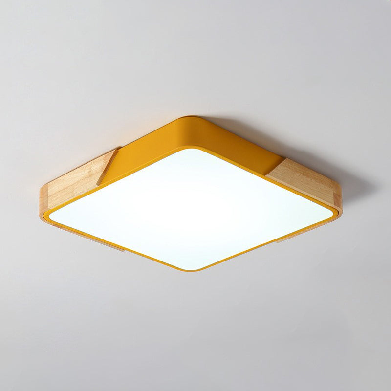 1 Light Geometric Flush Mount Contemporary Metal Ceiling Light Fixture