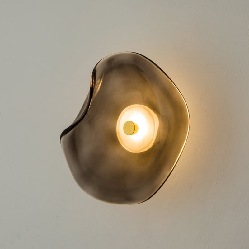 Modern Unique Shape Wall Mounted Light 1 Light Flush Mount Wall Sconce