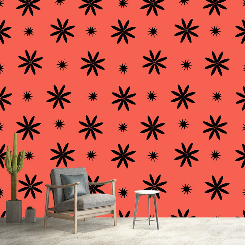 Stain Resistant Mural Cartoon Background Pattern Living Room Wall Mural