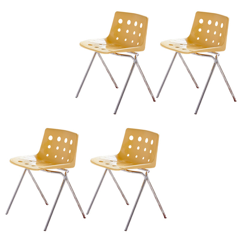 Modern Style Stackable Side Chair Plastic Dining Chair for Dining Room