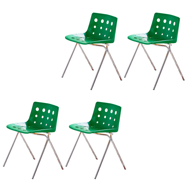 Modern Style Stackable Side Chair Plastic Dining Chair for Dining Room
