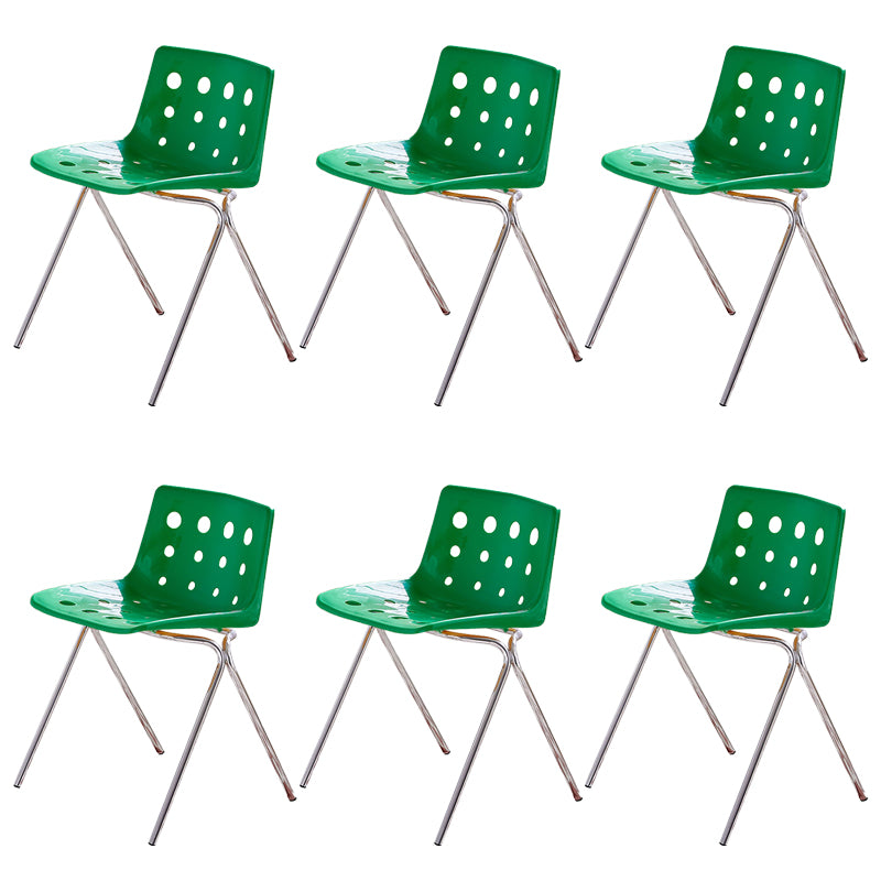 Modern Style Stackable Side Chair Plastic Dining Chair for Dining Room