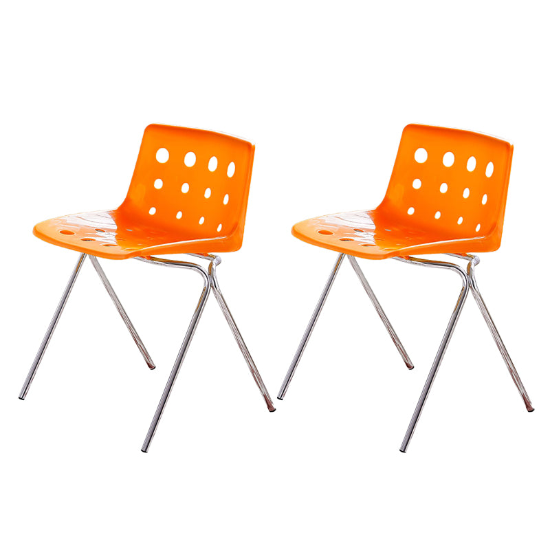 Modern Style Stackable Side Chair Plastic Dining Chair for Dining Room