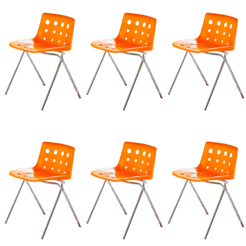 Modern Style Stackable Side Chair Plastic Dining Chair for Dining Room