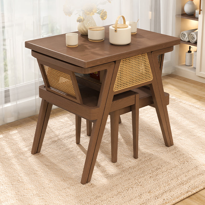 Modern Style Bistro Set 1/3 Pcs Solid Wood Bistro Set for Home