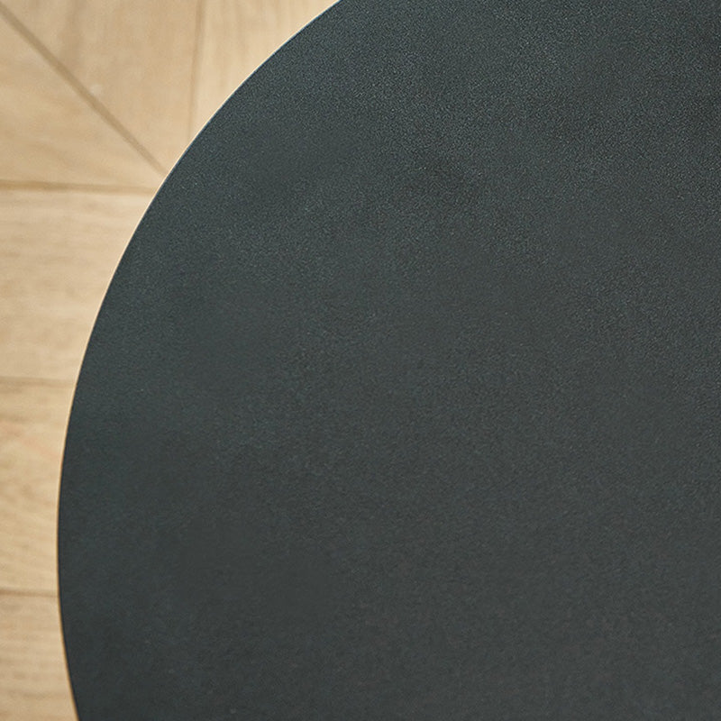 Black End Slide Table Round Living Room Pedestal Marble Corner Table