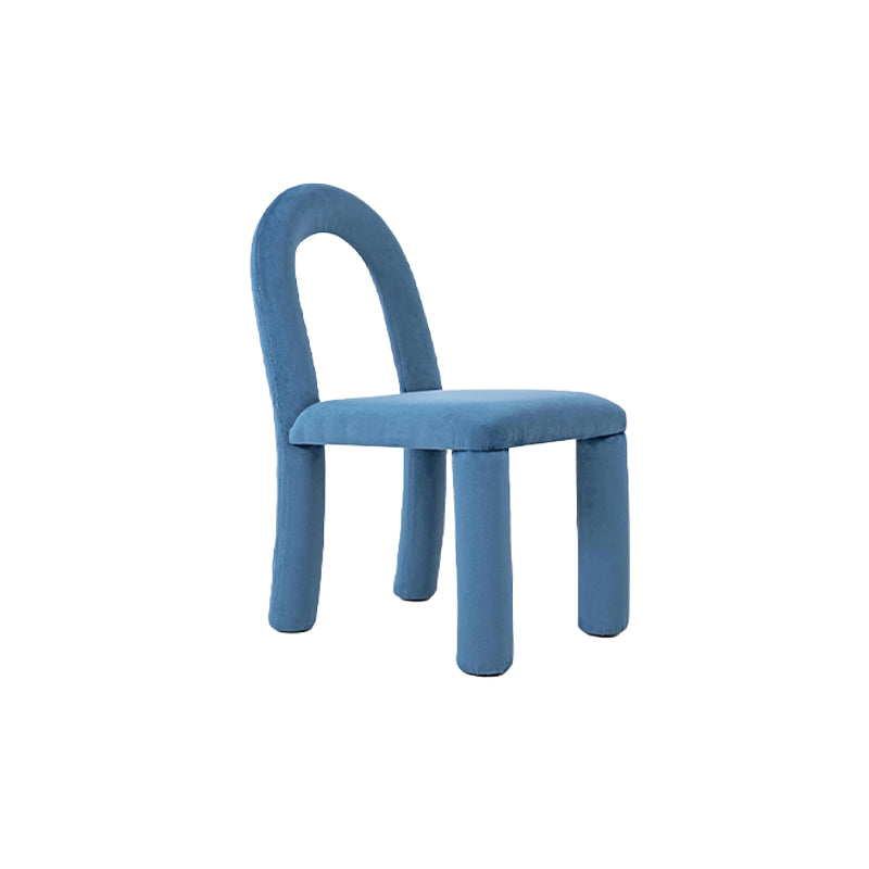Modern Simple Armless Dining Chairs Wooden Frame Open Back Dining Chairs for Dining Room