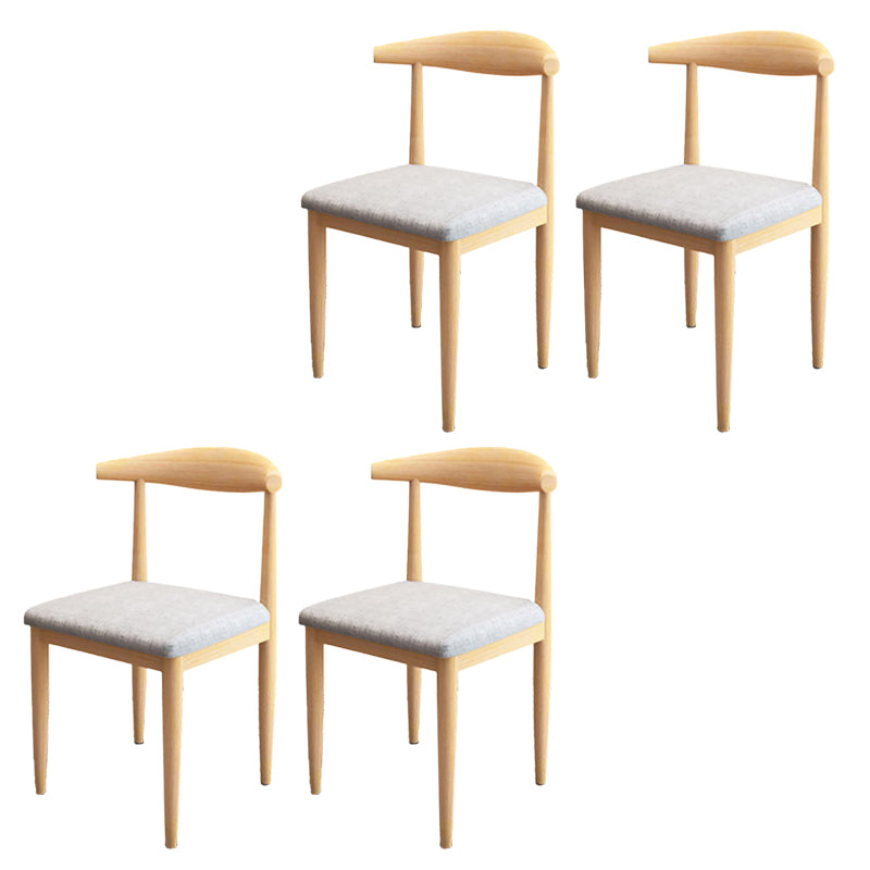 Modern Style Side Chair Open Back Indoor Dining Chair for Dining Room