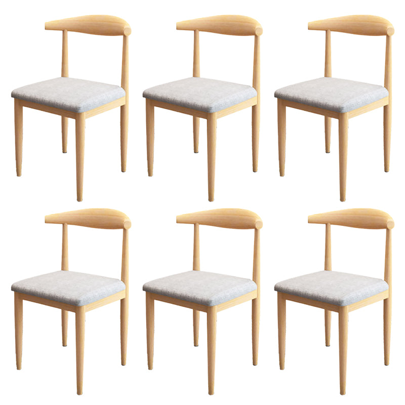 Modern Style Side Chair Open Back Indoor Dining Chair for Dining Room