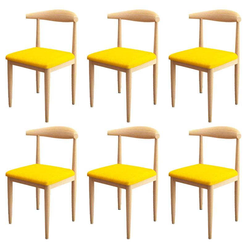 Modern Style Side Chair Open Back Indoor Dining Chair for Dining Room