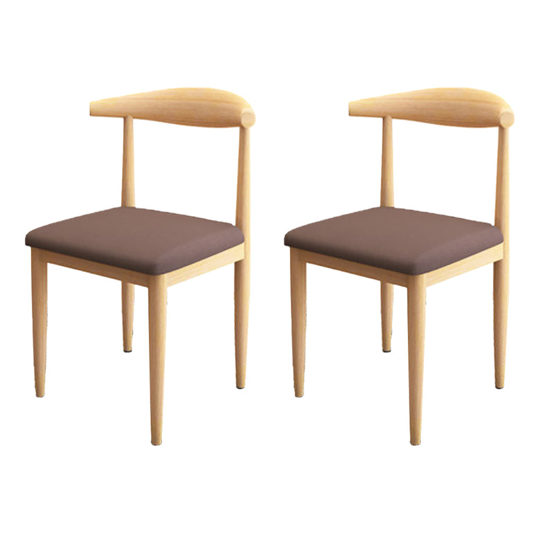 Modern Style Side Chair Open Back Indoor Dining Chair for Dining Room