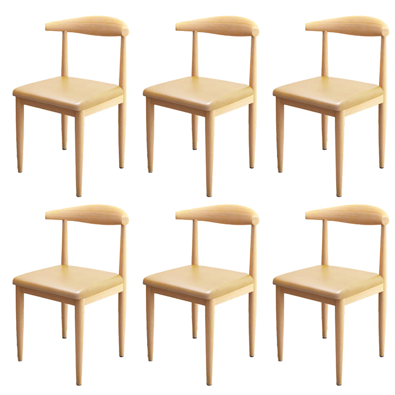 Modern Style Side Chair Open Back Indoor Dining Chair for Dining Room