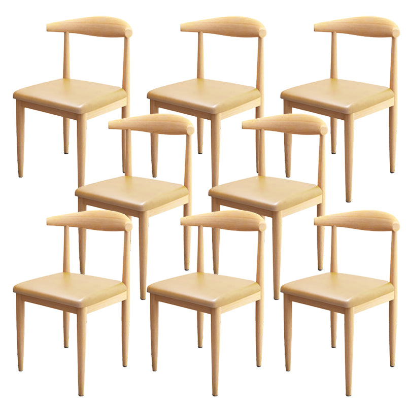 Modern Style Side Chair Open Back Indoor Dining Chair for Dining Room