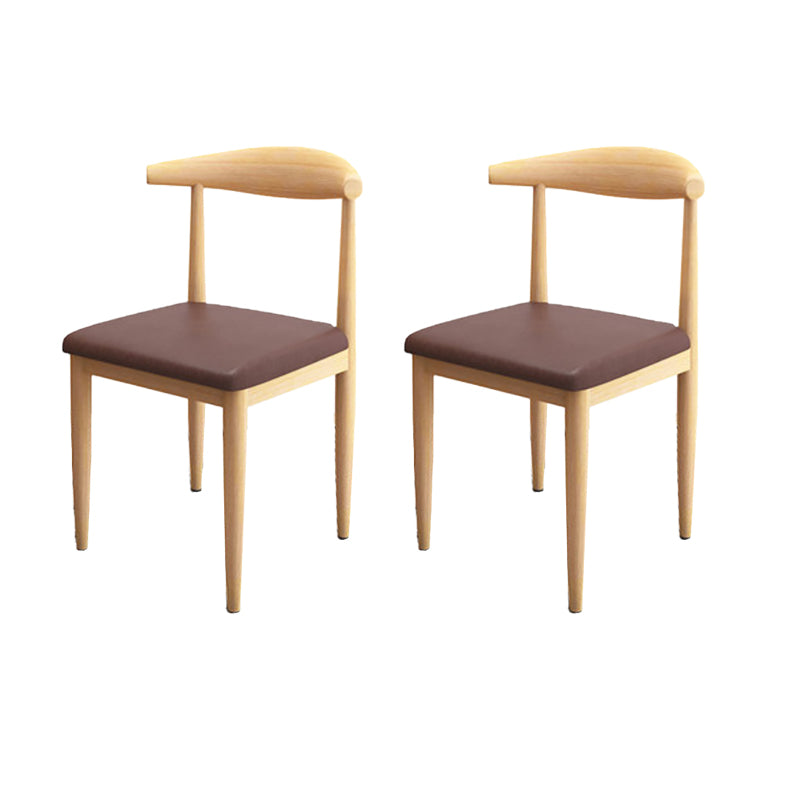Modern Style Side Chair Open Back Indoor Dining Chair for Dining Room