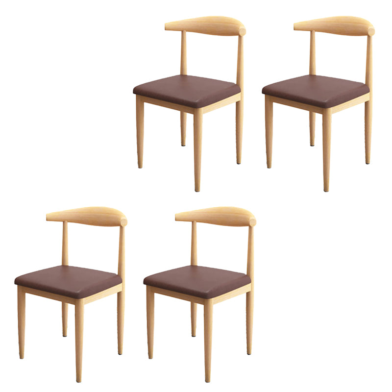 Modern Style Side Chair Open Back Indoor Dining Chair for Dining Room
