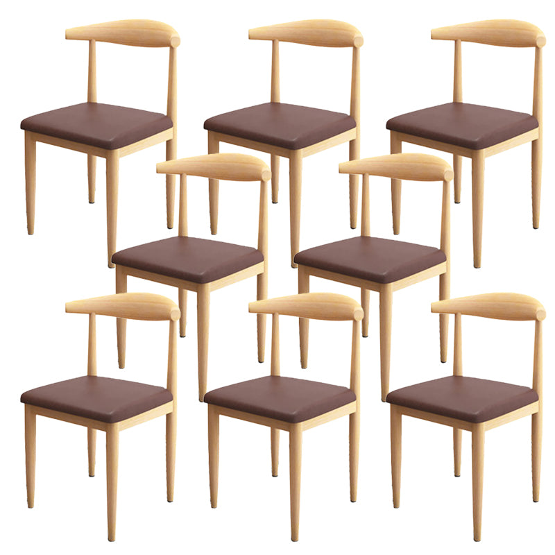 Modern Style Side Chair Open Back Indoor Dining Chair for Dining Room