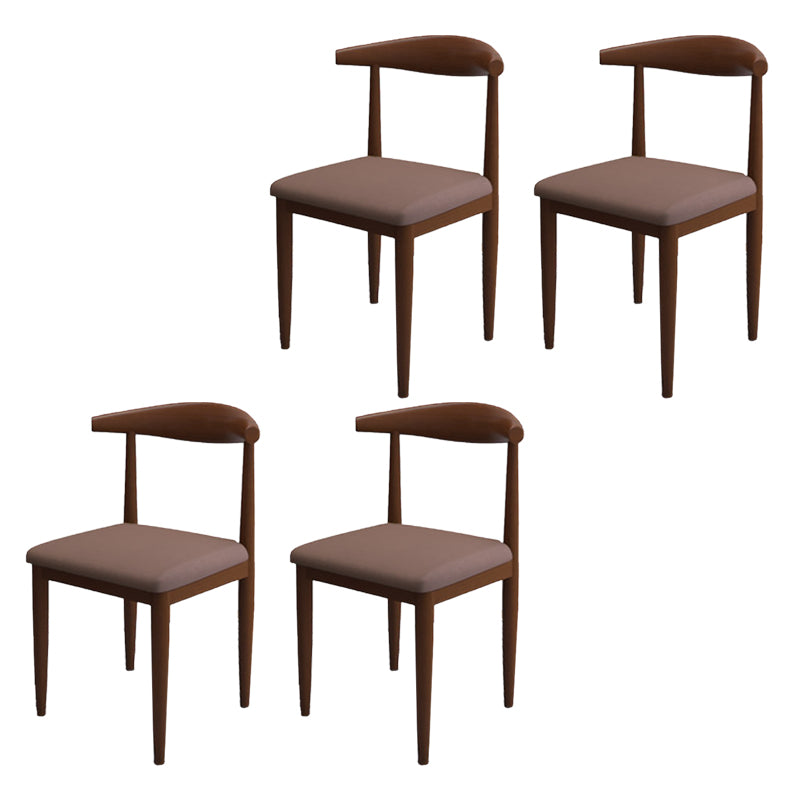 Modern Style Side Chair Open Back Indoor Dining Chair for Dining Room
