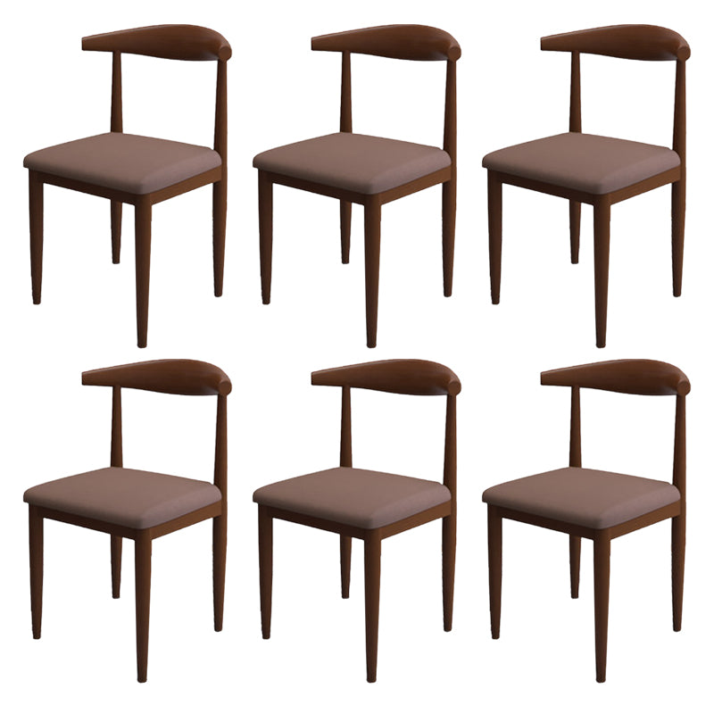 Modern Style Side Chair Open Back Indoor Dining Chair for Dining Room