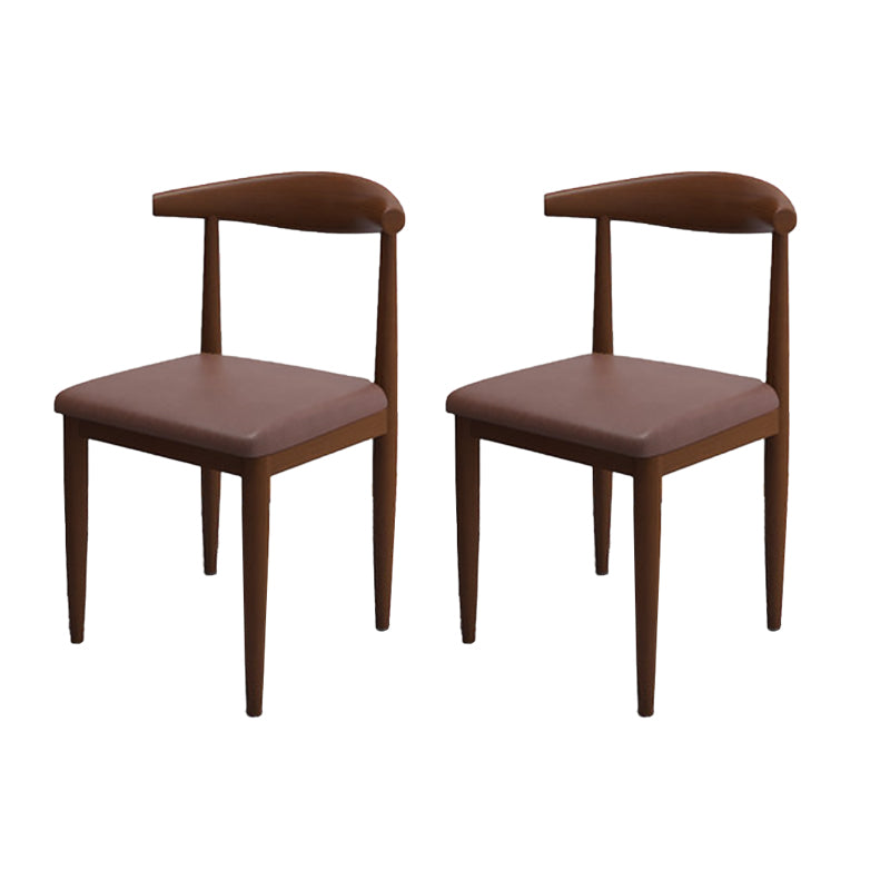 Modern Style Side Chair Open Back Indoor Dining Chair for Dining Room