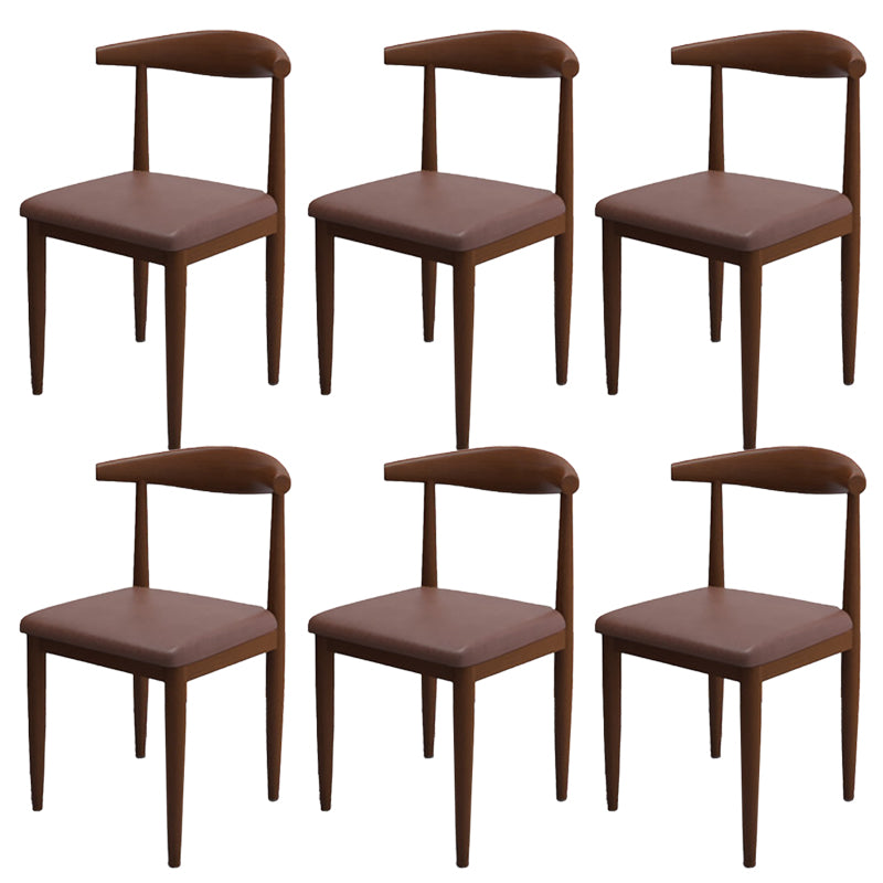 Modern Style Side Chair Open Back Indoor Dining Chair for Dining Room