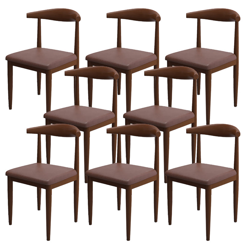 Modern Style Side Chair Open Back Indoor Dining Chair for Dining Room