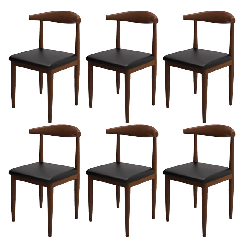 Modern Style Side Chair Open Back Indoor Dining Chair for Dining Room