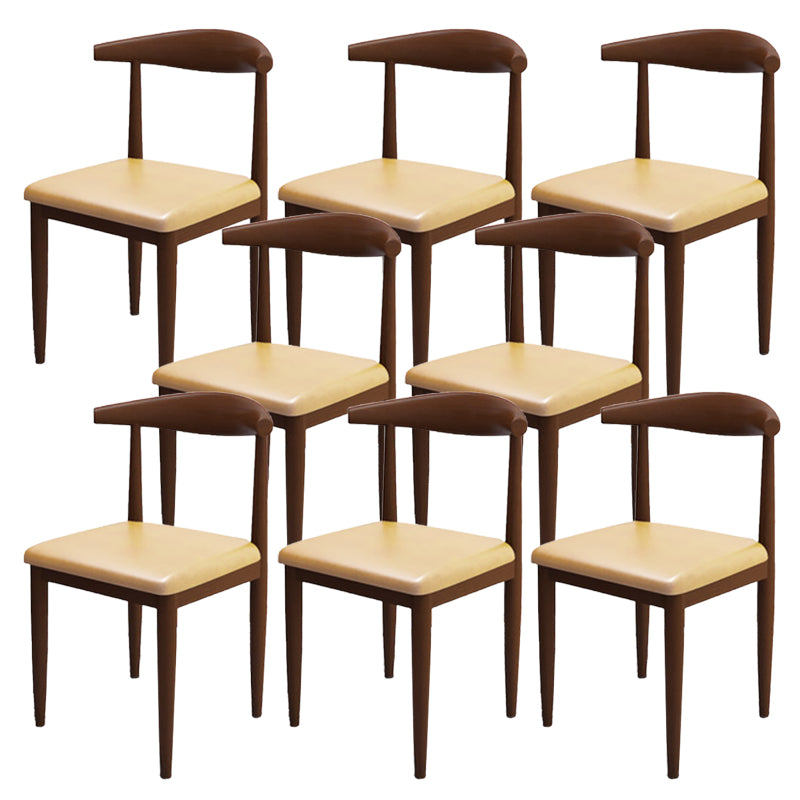 Modern Style Side Chair Open Back Indoor Dining Chair for Dining Room