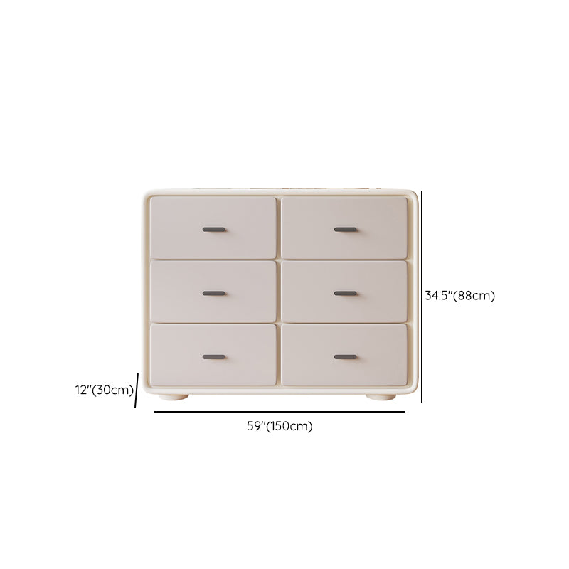 Modern Storage Chest Horizontal Storage Chest Dresser with Drawers