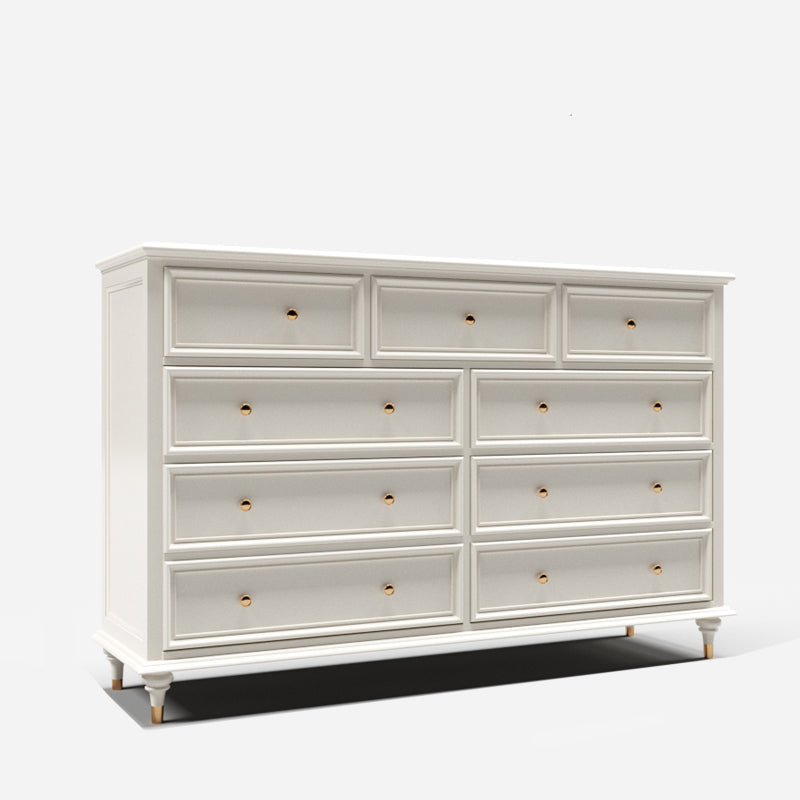 Traditional Storage Chest Solid Wood Dresser with 9/8/7/5 Drawers