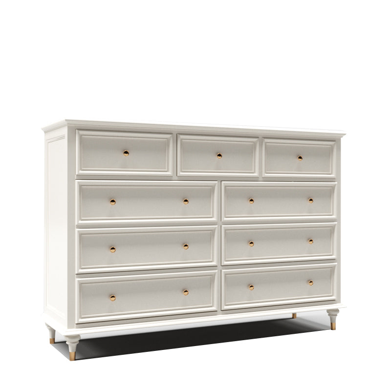 Traditional Storage Chest Solid Wood Dresser with 9/8/7/5 Drawers