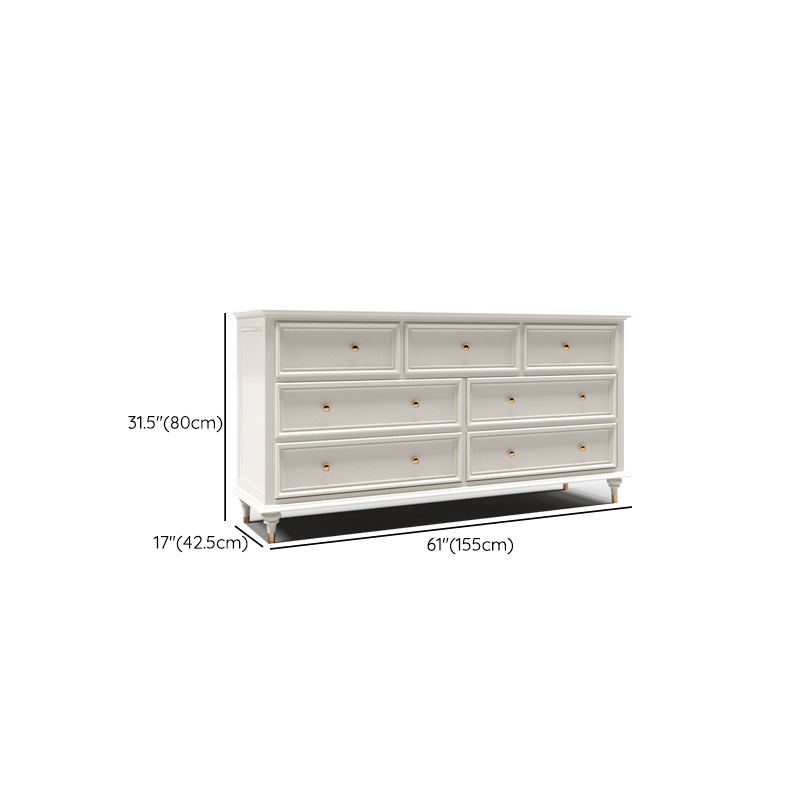 Traditional Storage Chest Solid Wood Dresser with 9/8/7/5 Drawers