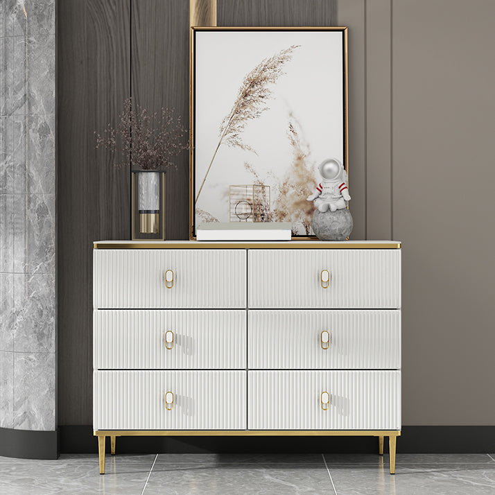 Classic Glam Dresser Wooden Storage Chest Dresser with 6 Drawers