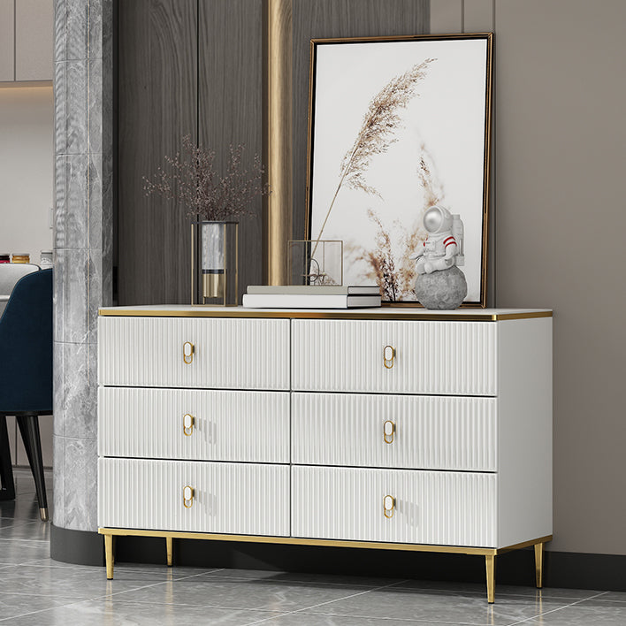 Classic Glam Dresser Wooden Storage Chest Dresser with 6 Drawers