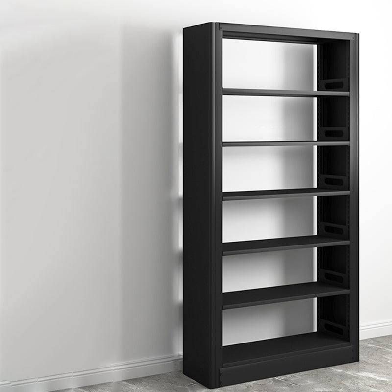Modern Open Back Bookshelf Standard Metal Bookcase with Shelves