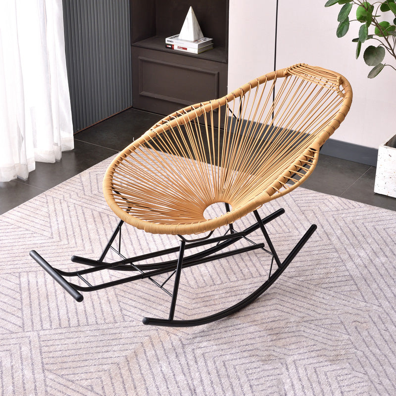 Simple Style Lounge Leisure Chaise Rocking Chair Home Iron Lazy Chair