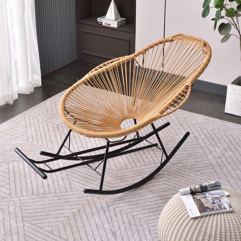 Simple Style Lounge Leisure Chaise Rocking Chair Home Iron Lazy Chair